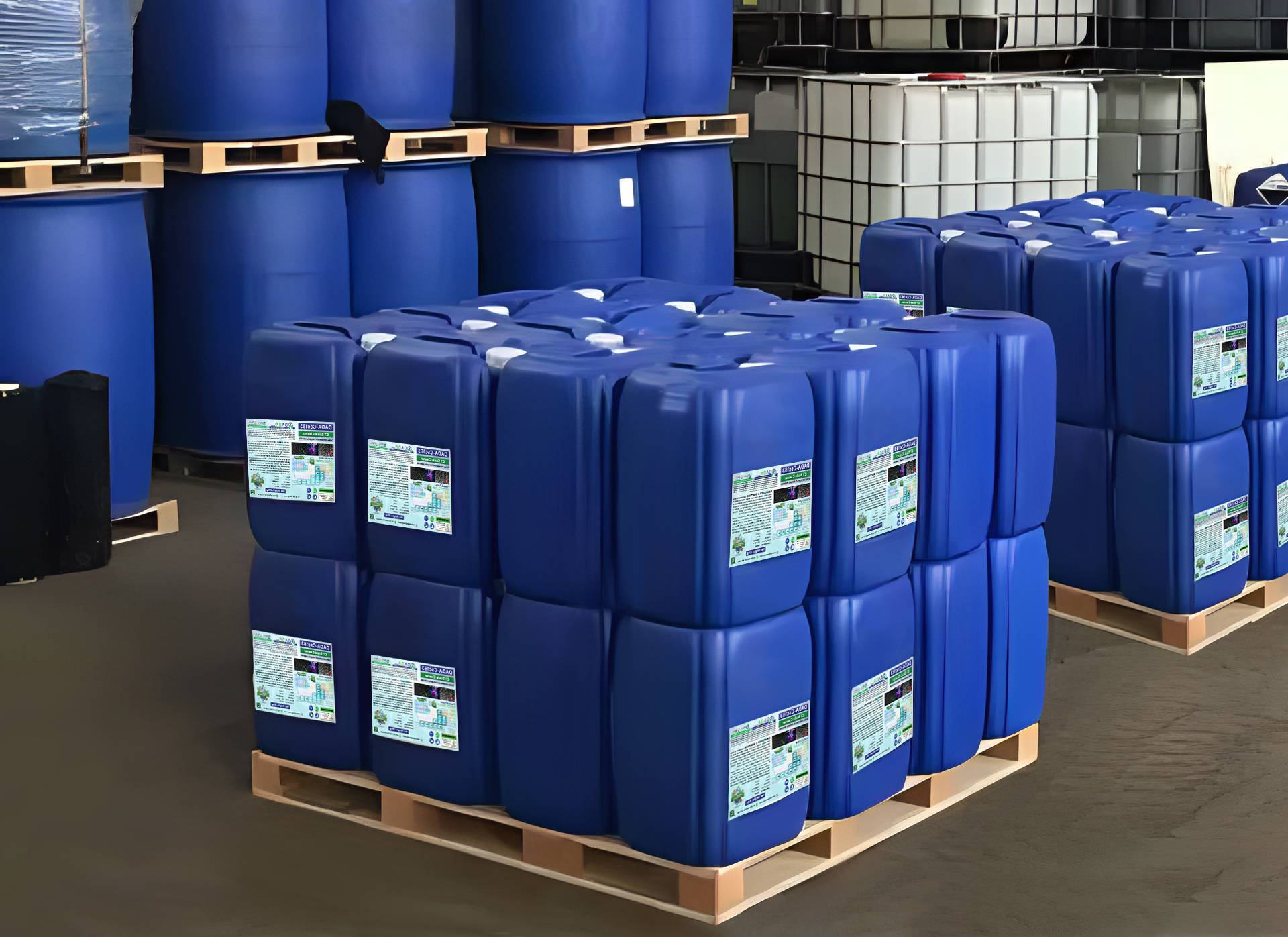 Water treatment chemicals used for improving water quality in industrial applications