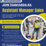 assistant sales manager in lahore